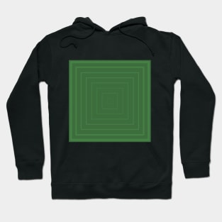 Bullseye Pattern no.6 Two Alternating Shades of Green Lines Hoodie